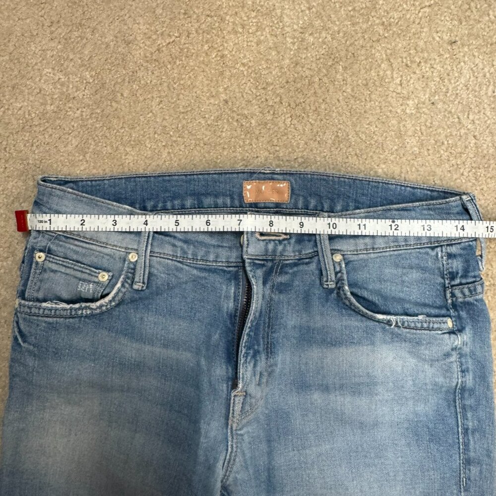 MOTHER The Slacker Fray Jeans Love Drunk Cowboy Raw Hem Size 25 - Picture 7 of 9